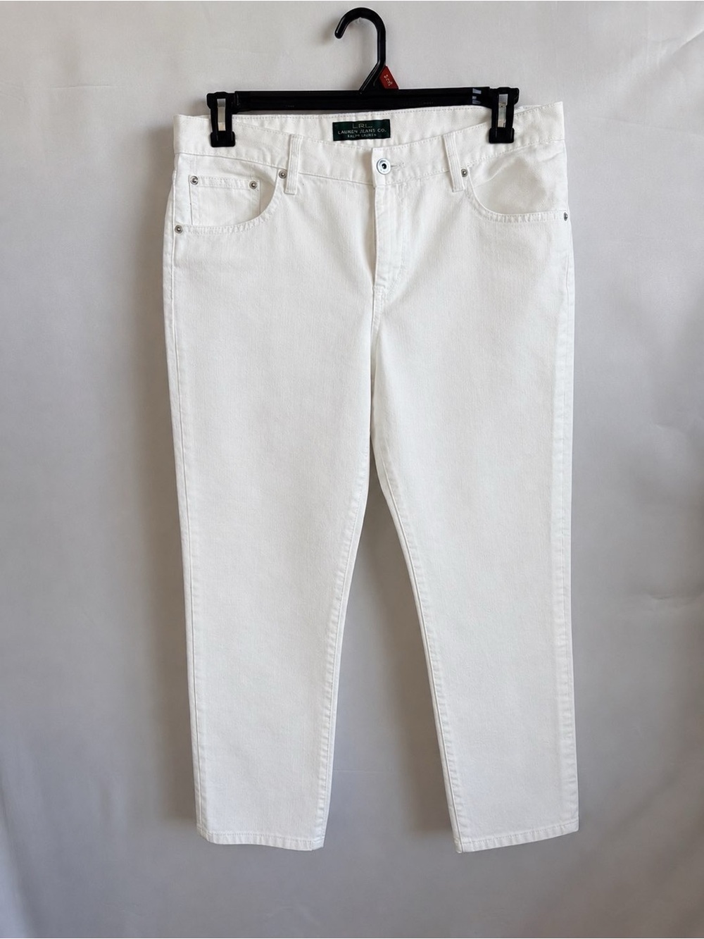 Ralph Lauren Women's White Straight Leg Jeans